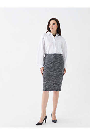 LC Waikiki Patterned Slim Fit Women's Skirt