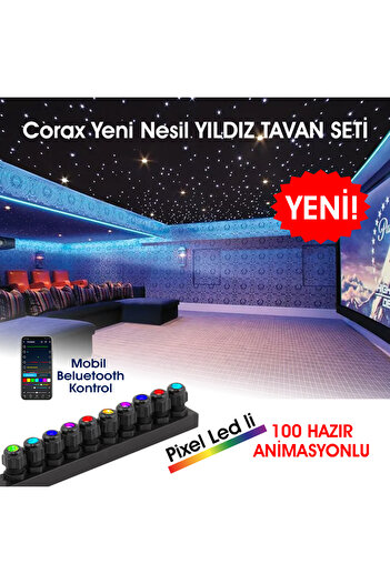 coraxads Star Light - Rolls Royce - Fiber Optik Yıldız Tavan Işık Kaynağı - 10 Çıkışlı Modül