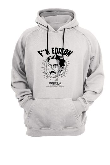 remonz Tesla Edison Printed, 3 νήματα. Ανυψωμένο, Fleece Εσωτερικά, Χοντρό, (600 γρ.) Φούτερ