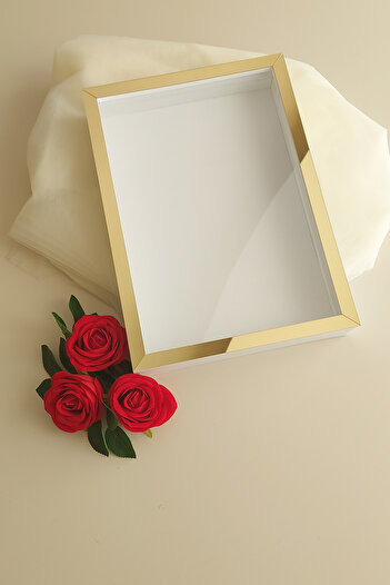 hobicehayaller 25x35 Cm Deep Memory Frame!new Fashion Rose Boxes!Engagement Flower Design!