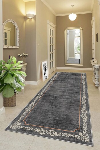 on the clouds Ottoman Motif Digital Printed - Washable Non-Slip Based Living Room Carpet and Floor Mat