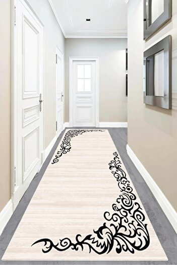 on the clouds Ottoman Patterned Digital Printed Washable Non-Slip Based Living Room Carpet and Runner