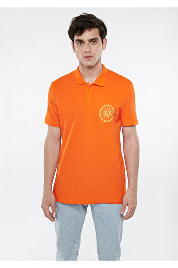 Mavi Помаранчева футболка-поло Regular Fit / Нормальний крій 0611366-81429
