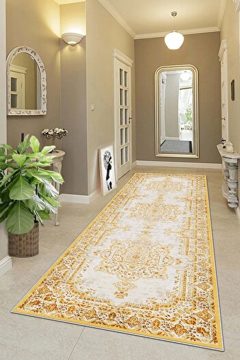 on the clouds Ottoman Patterned Digital Printed Ykafaz Living Room Carpet and Runner