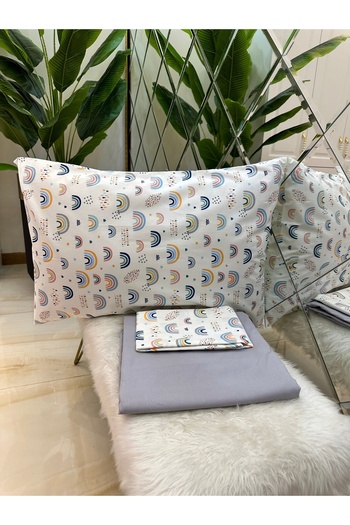 micoton MICOTON 100% COTTON SINGLE PERSON RUBBER-FREE SHEET AND PILLOW CASE SET
