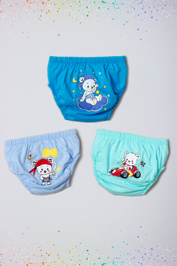 ADABEBEK Baby Boy Cute Animals Patterned 3-Piece Waterproof Training Pants