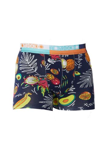 lux tornado Erkek Boxer Karışık Pamuklu Likralı Desenli 10'lu Paket