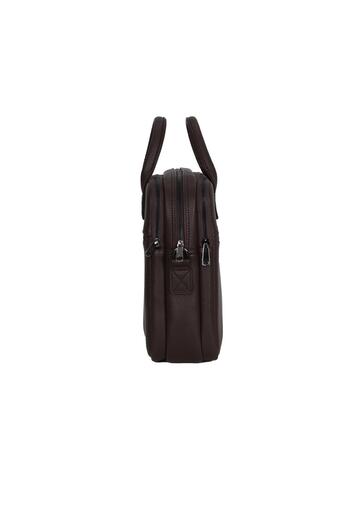 Cambridge Polo Club Faux Leather Brown Color Briefcase - 3 Compartments, Model 50073Plevr