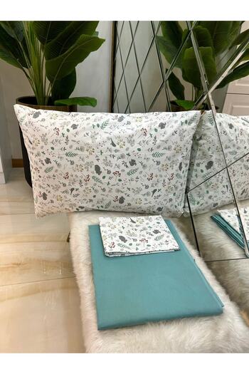 Özcan Ev Tekstil Ranforce Double Sheet Pillow Set 100% Cotton