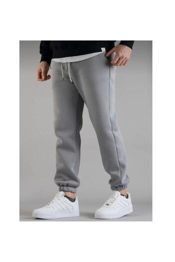 NO 601 Nardogrey ψηλόμεσο χοντρό φλις εσωτερικά Jogger Sweatpants 3 κλωστών