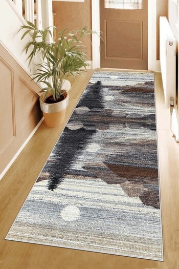 on the clouds Nature Pine Pattern - Digital Printed Non-Slip Carpet and Runner