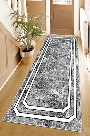 on the clouds Marble Patterned Living Room Carpet and Floor Mat - Digital Printing, Washable Non-Slip Base