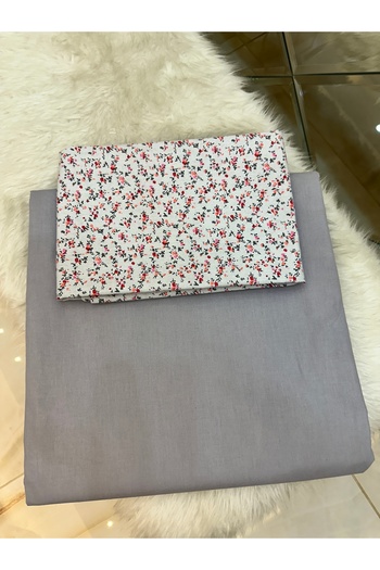 micoton 100% Cotton Double Elasticless Sheet and Pillow Set