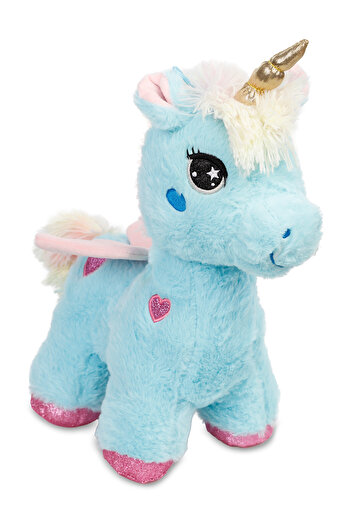 HALLEY Oyuncak Peluş Unicorn 35 Cm Mavi