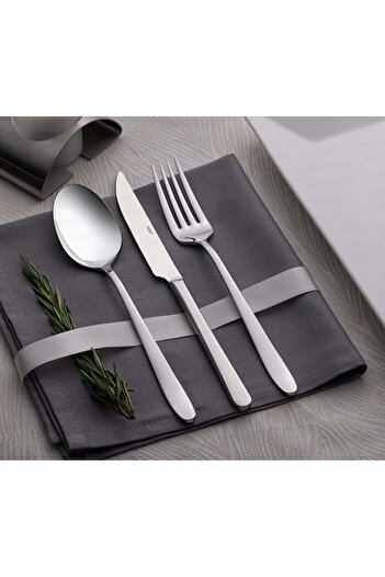 Nehir Sultan Food Spoons - 6 Pieces of Food Spoons Stainless Steel