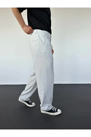 wamoss Baggy Cut Pleated Fabric Trousers - Pl13