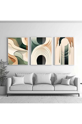 Pag accessories 3 Set Geometric Abstract Wall Framed Painting 3