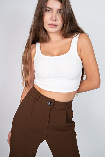 FV τετράγωνο γιακά bustier καλλιέργεια