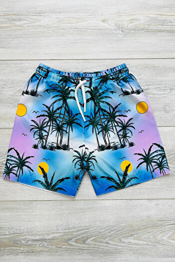 ÖYKÜ KİDS Character Patterned Boys' Sea Shorts