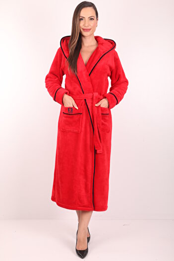 Wild Love 100% Bamboo Hooded Long Dressing Gown