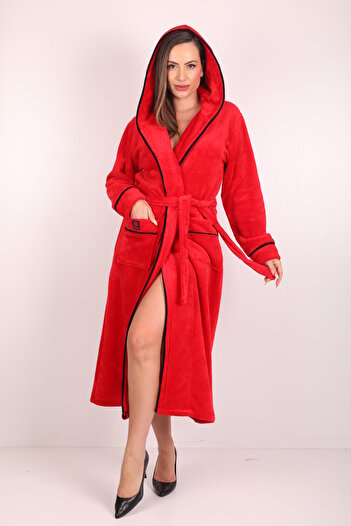 Wild Love 100% Bamboo Hooded Long Dressing Gown