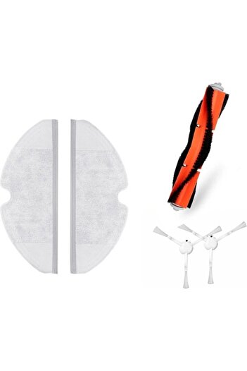 Supurgeavm Xiaomi Mop 2C - 2 υφάσματα σφουγγαρίστρας με ίνες, 2 πλαϊνές βούρτσες, 1 σετ κύριας βούρτσας