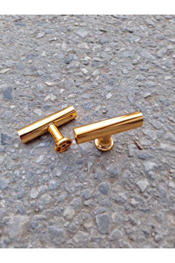 ARON (2 PCS) 4122 T BAR HANDLE (GOLD GOLD) 5CM DRAWER TV UNIT CONSOLE DRESSER KITCHEN CABINET DOOR HANDLE