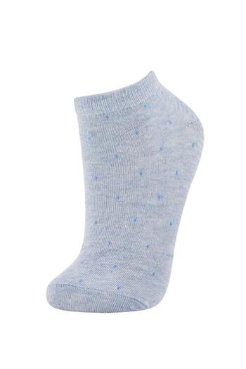 DeFacto Women's 5-Pack Cotton Booties Socks T7425Azns