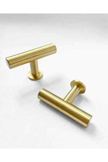 ARON (2 PCS) 4122 T BAR HANDLE (GOLD GOLD) 5CM DRAWER TV UNIT CONSOLE DRESSER KITCHEN CABINET DOOR HANDLE
