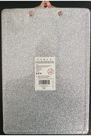 Pyrus A5 CLIPBOARD WITH MEMO PAD SILVER