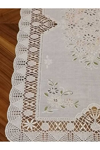 Başak Ev Tekstili Λευκό PVC Runner και Σερβίρισμα Τραπεζιού - 40 cm x 30 cm