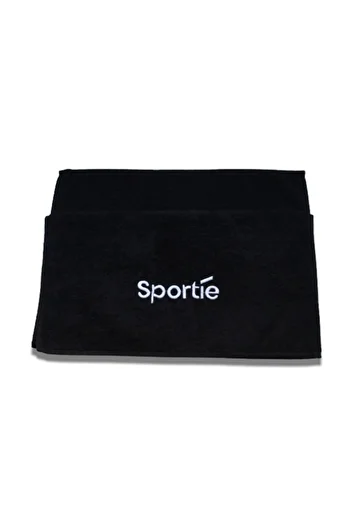 Sportie 100% бавовняний чорний спортивний рушник
