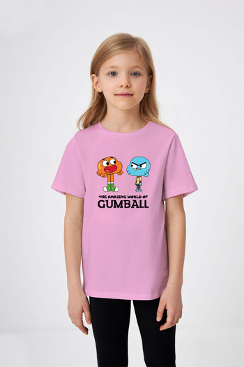 ADABEBEK Amazing World of Gumball and Darwin Printed Girl's T-shirt
