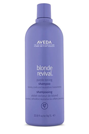 Aveda Blonde Revival - Yellow, Gray and Natural Gray Tone Embroidered Purple Shampoo (1000ml)