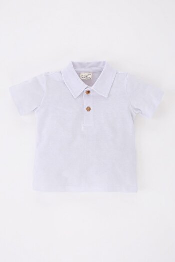 DeFacto Baby Boy Pique Short Sleeve Polo T-Shirt Z1956a223sm