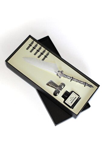 Mühürcüm Feather Dip Antique Calligraphy Pen Ink Set and 5 Different Tips RM2101