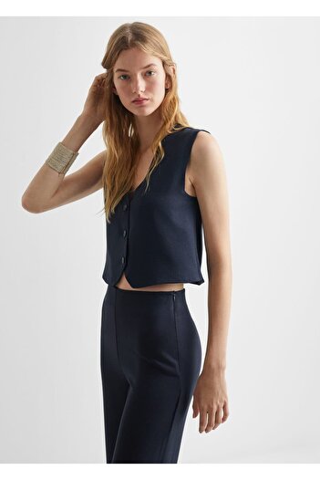 Mango Teen Dark Blue Pants for Kids