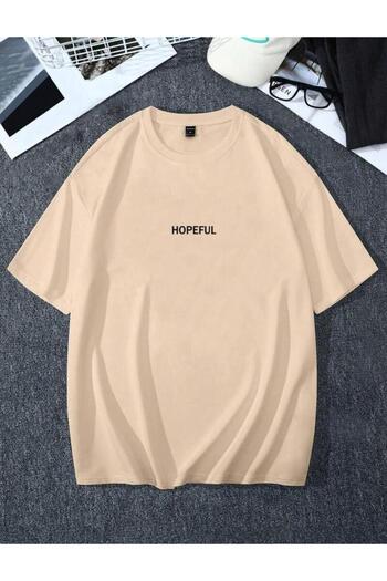 khufu HOPEFUL εμπριμέ ΜΠΕΖ Oversize Tshirt Unisex