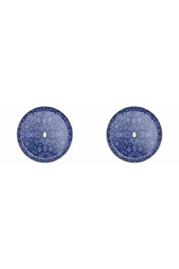 Porland Glamorous Navy Blue Flat Plate 24cm 2-Piece 04ap021552