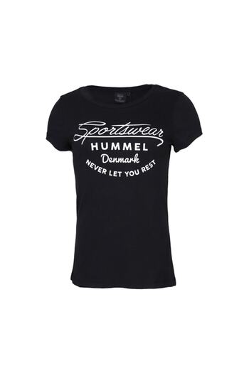 hummel HMLKUMIN T-SHIRT S/S Μαύρο γυναικείο T-Shirt 100580983
