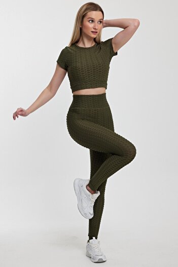Penyelux Women's Swiftmotion Flexible Blouse Lightweight Sports Stylish T-Shirt & Leggings Set
