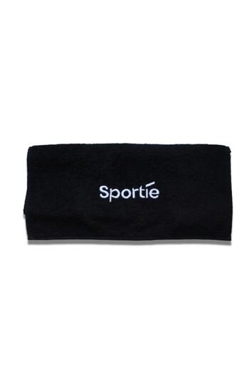 Sportie 100% бавовняний чорний спортивний рушник