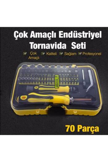 Baseus Polham 70 Parça Tornavida Seti, Manyetik Uçlu Çantalı Beyaz Eşya, Telefon, Bilgisayar Tamir Seti