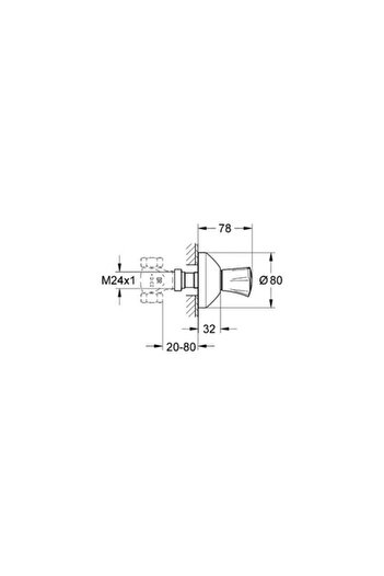 Grohe Costa L Built-in Stop Valve -19808001