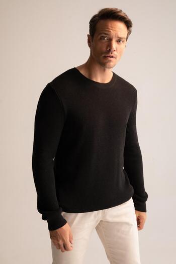 DeFacto Regular Fit Crew Neck Knitwear Sweater U5140Az22Wn