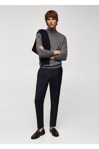 MANGO Man Wollpullover mit hohem Kragen