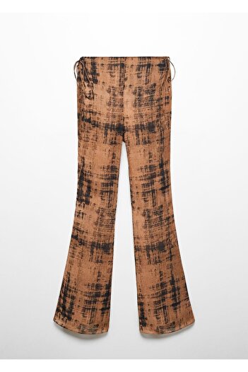 MANGO Woman Yarı Transparan Desenli Pantolon