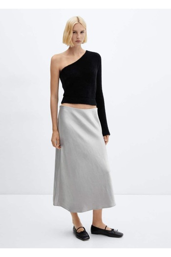 MANGO Woman Pulover cu aspect de blană asimetric