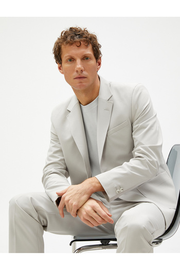 Koton Summer Jacket Blazer Pocket Detailed Buttoned