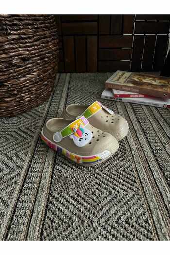 Behtah Kundura Girls Boys Kids Fashion Figured Cross Closed Front Garden Pool Daily Sandals Slippers
